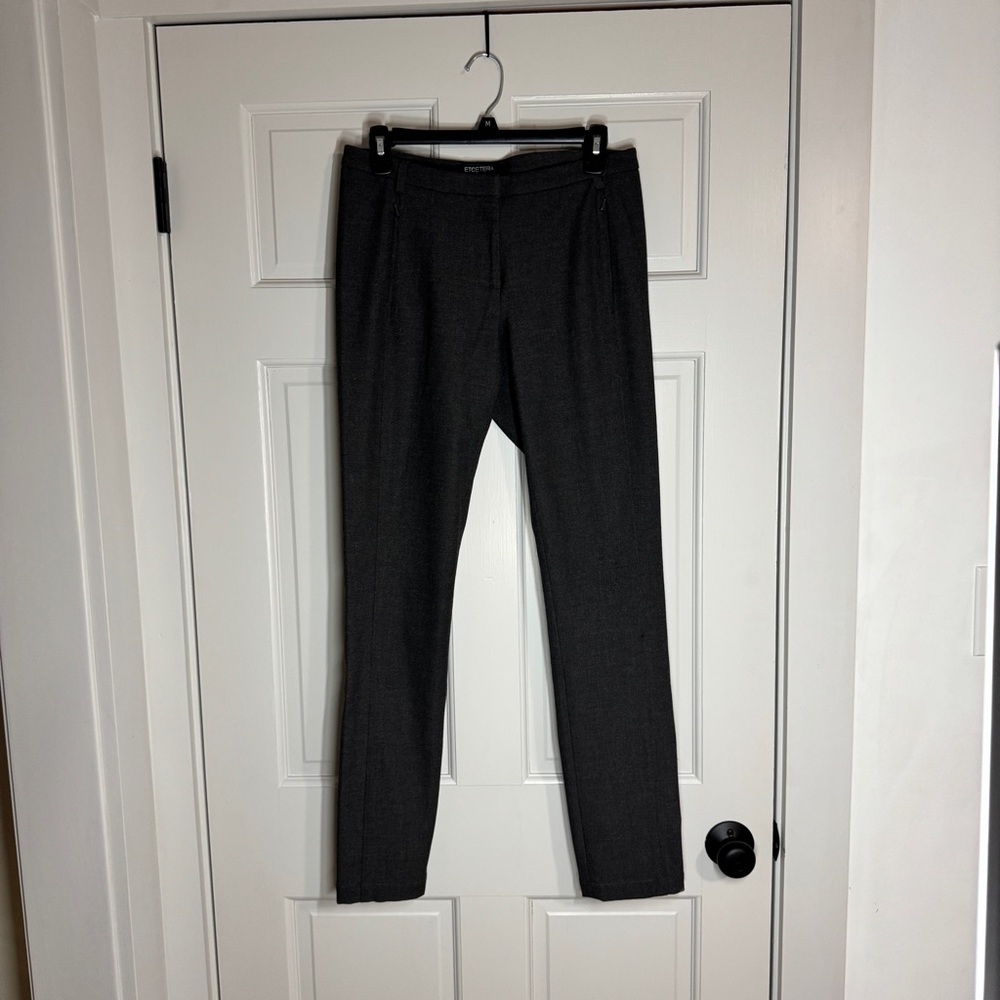 Etcetera Women’s Charcoal Gray Slim Riding Detail Pants